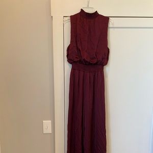 She & Sky maroon jumpsuit